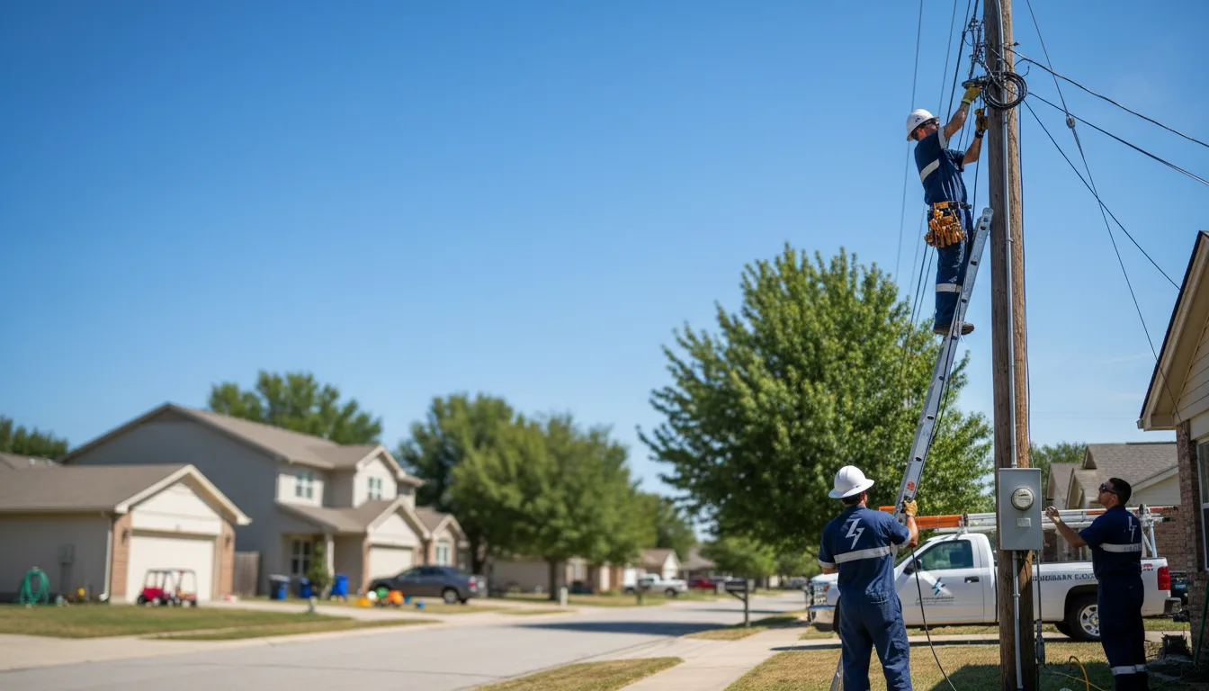 Residential electrician providing installation services in Purcell, MO